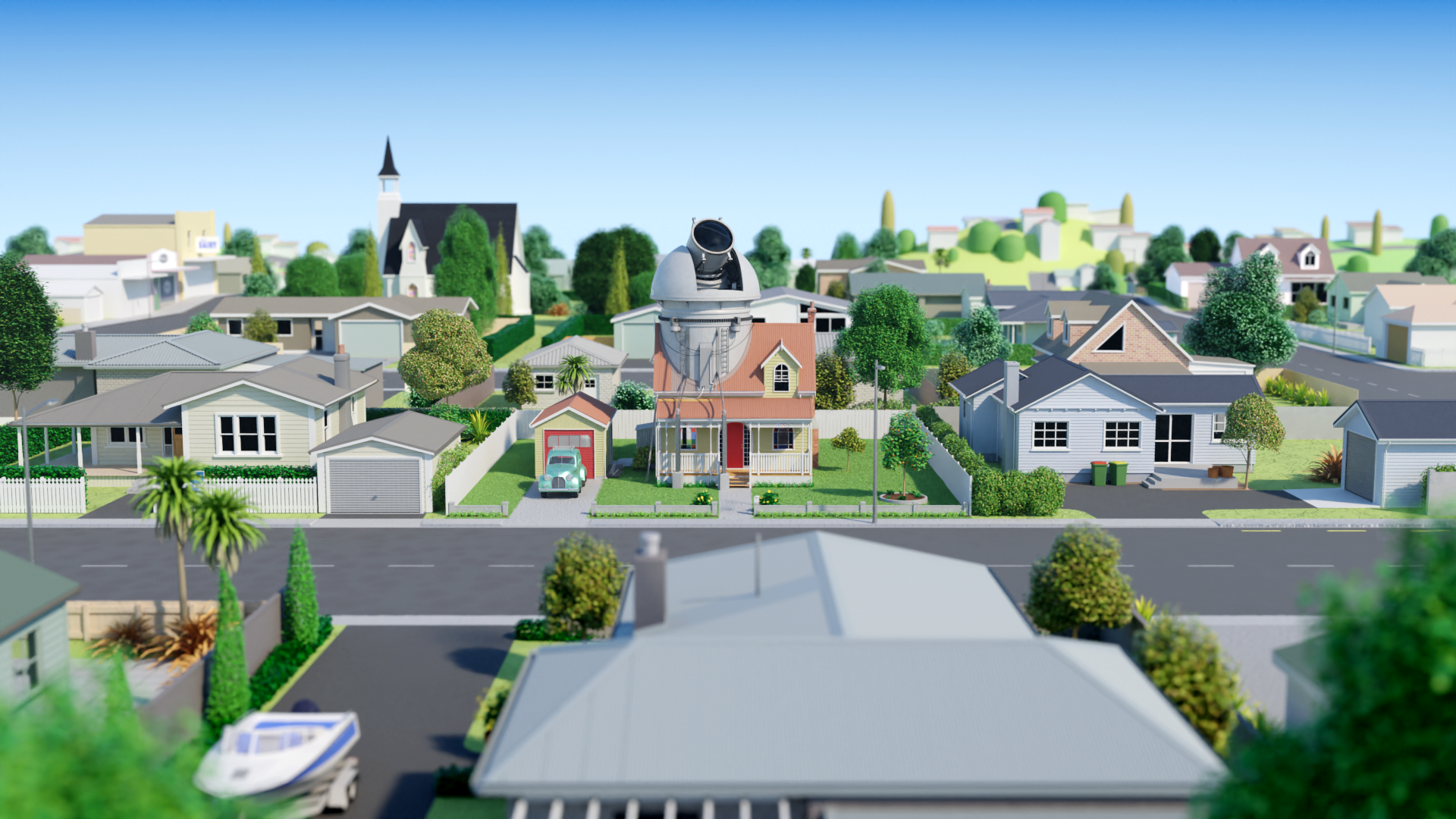 The Telescope wireframe image